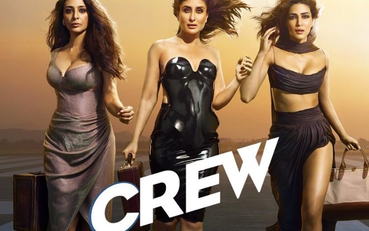 Kareena Kapoor, Tabu, and Kriti Sanon in Crew